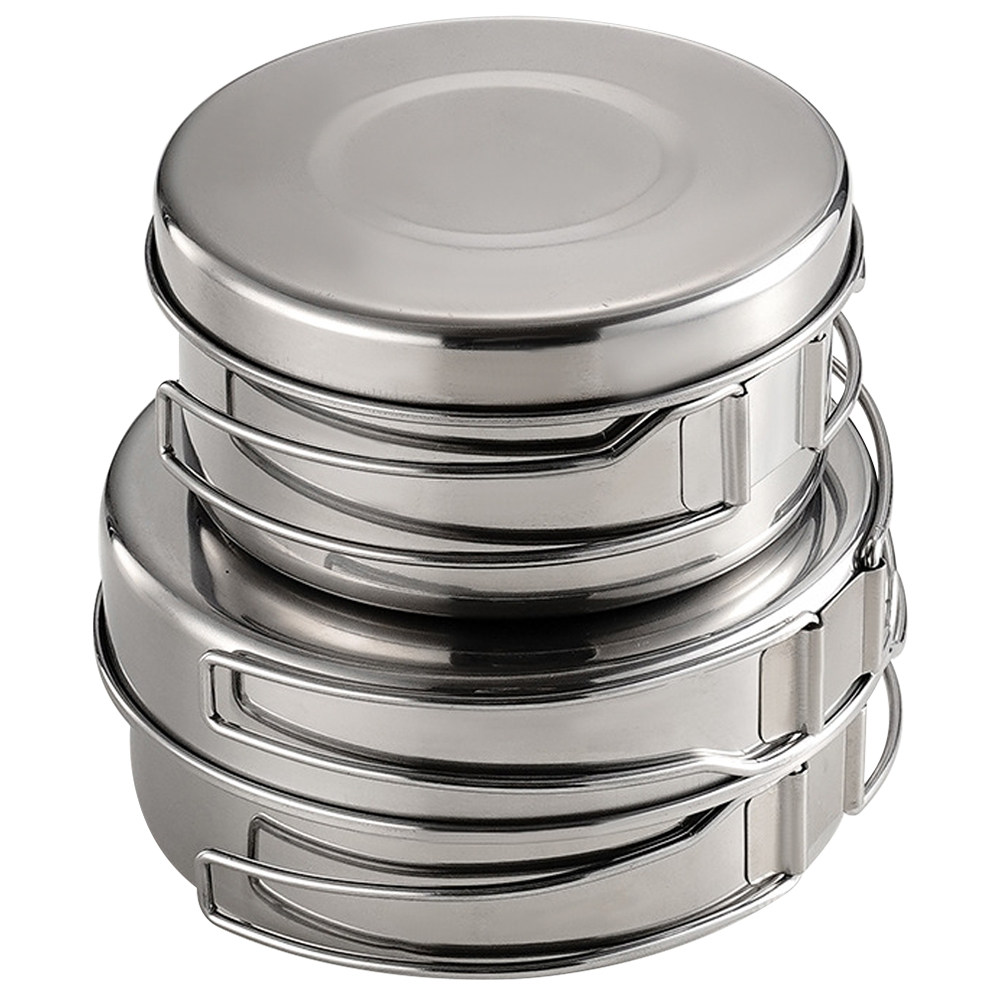 Camping Cooking Lightweight - 1Set Outdoor Stainless Steel Camping Cookware