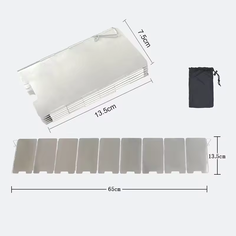 Camping Cooking Light - Outdoor Stove Wind Shield Camping Windscreen