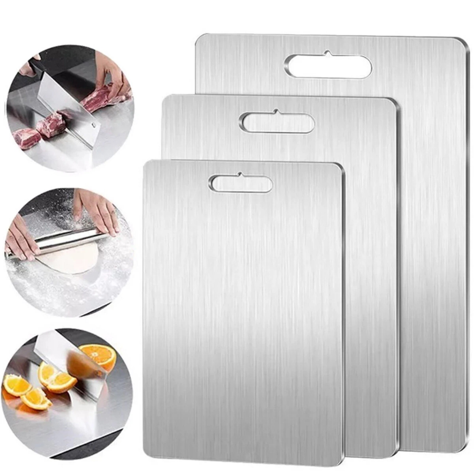 Camp Cutting Board - Titanium Coating Cutting Board Double-Sided Kitchen
