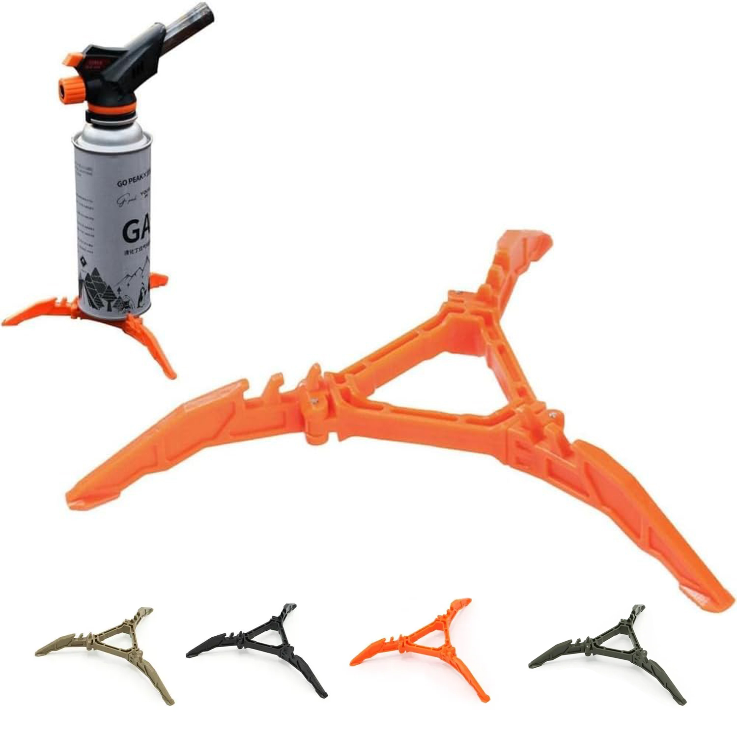 Cooking On Camping Stove - Gas Tank Bracket Foldable Fuel Can