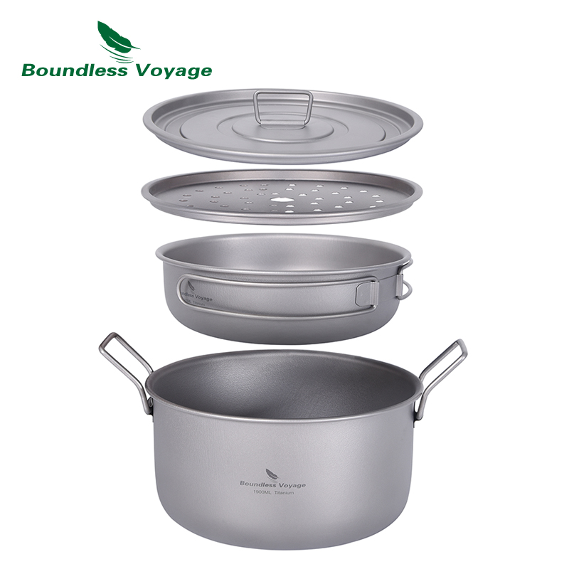 Camping Cooking Accessories Set - Boundless Voyage Camping Cooking Pot Multifunctional