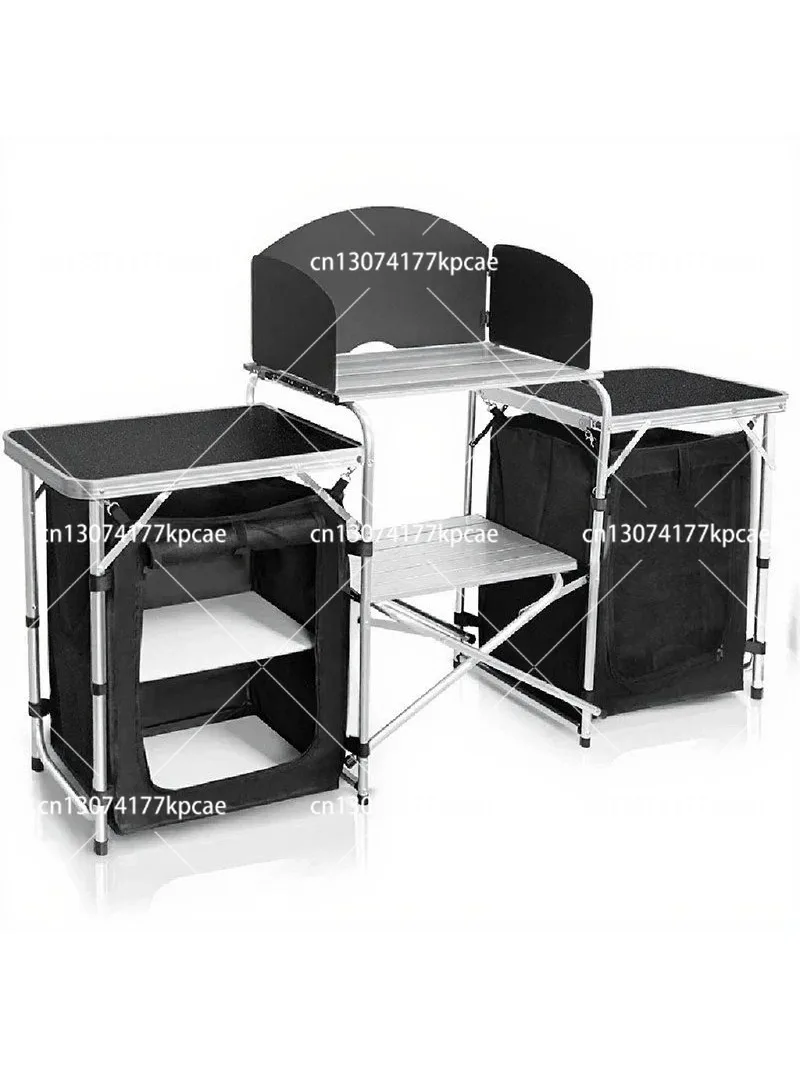 Lightweight Aluminum Outdoor C - Camping Cooking Table With Storage recension och pris