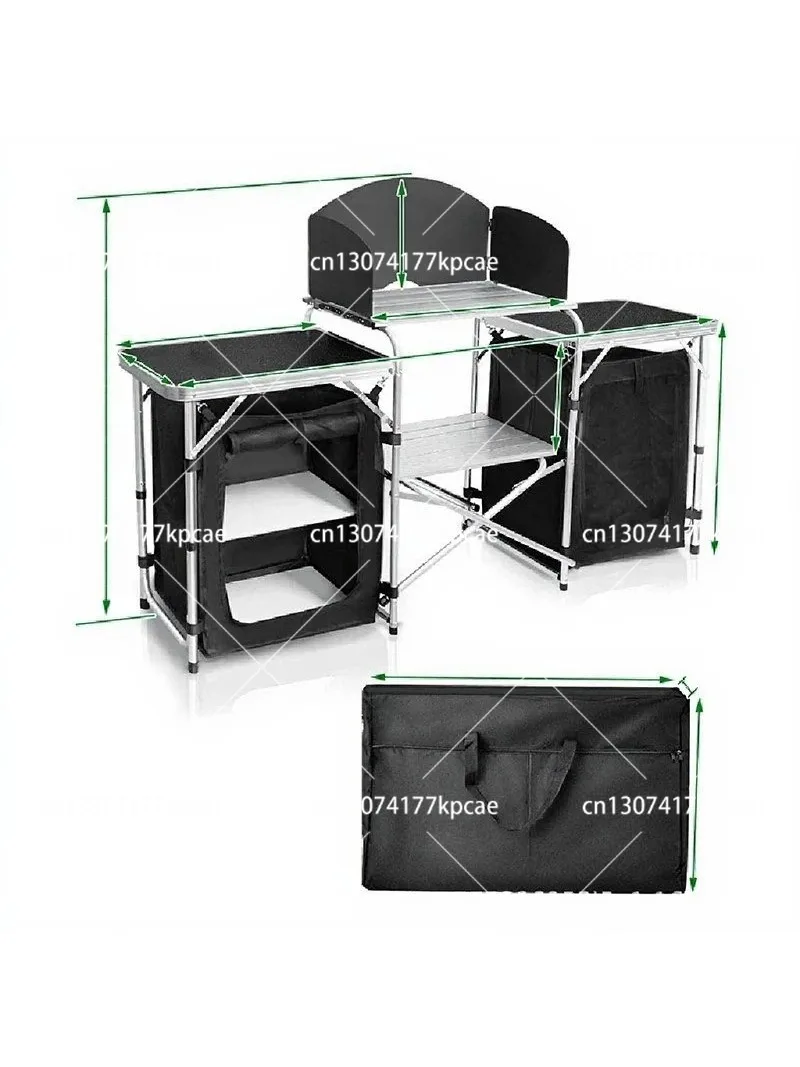 Lightweight Aluminum Outdoor C - Camping Cooking Table With Storage recension och pris