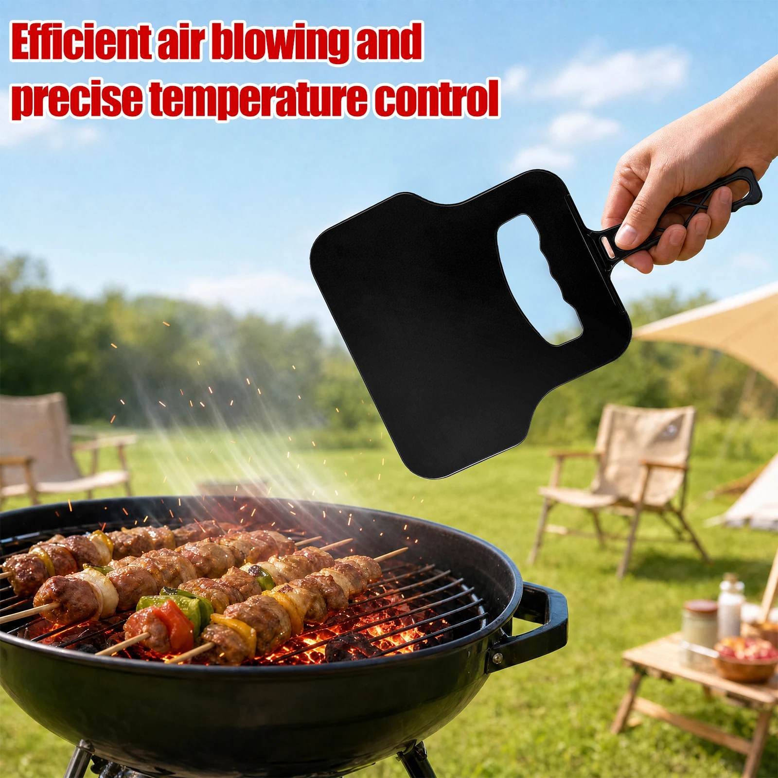 Manual Wind Maker Plastic Hand - Camping Cooking Meat recension och pris