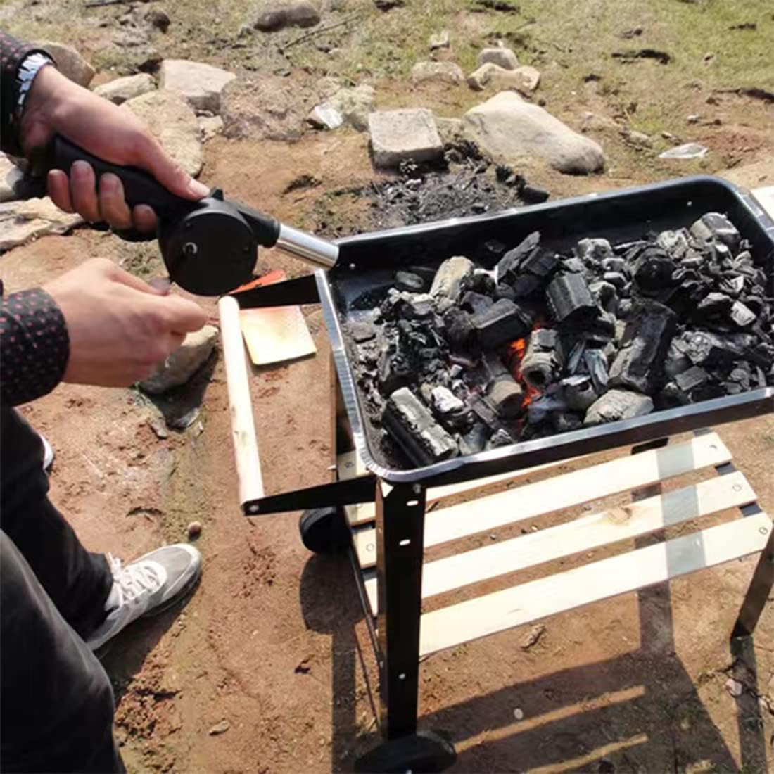 Outdoor Cooking Barbecue Blowe - Camping Cooking Accessories Set recension och pris