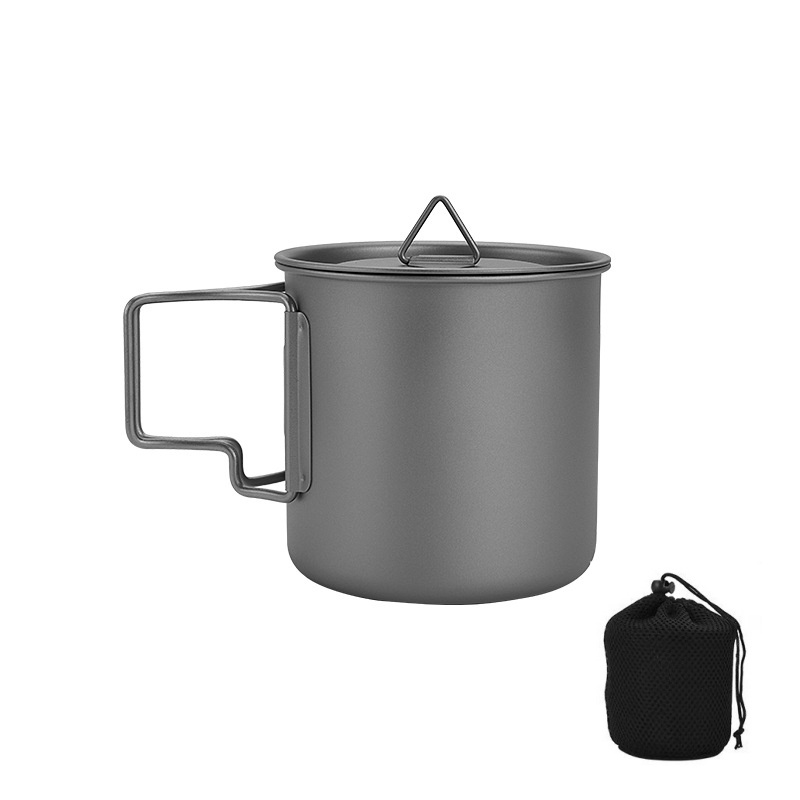 Titanium Camping Mug with Fold - Camping Cooking Lightweight recension och pris