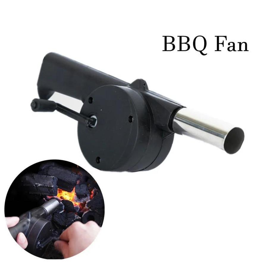 Manual Hand Crank BBQ Fan Port - Camping Cooking Accessories Set recension och pris