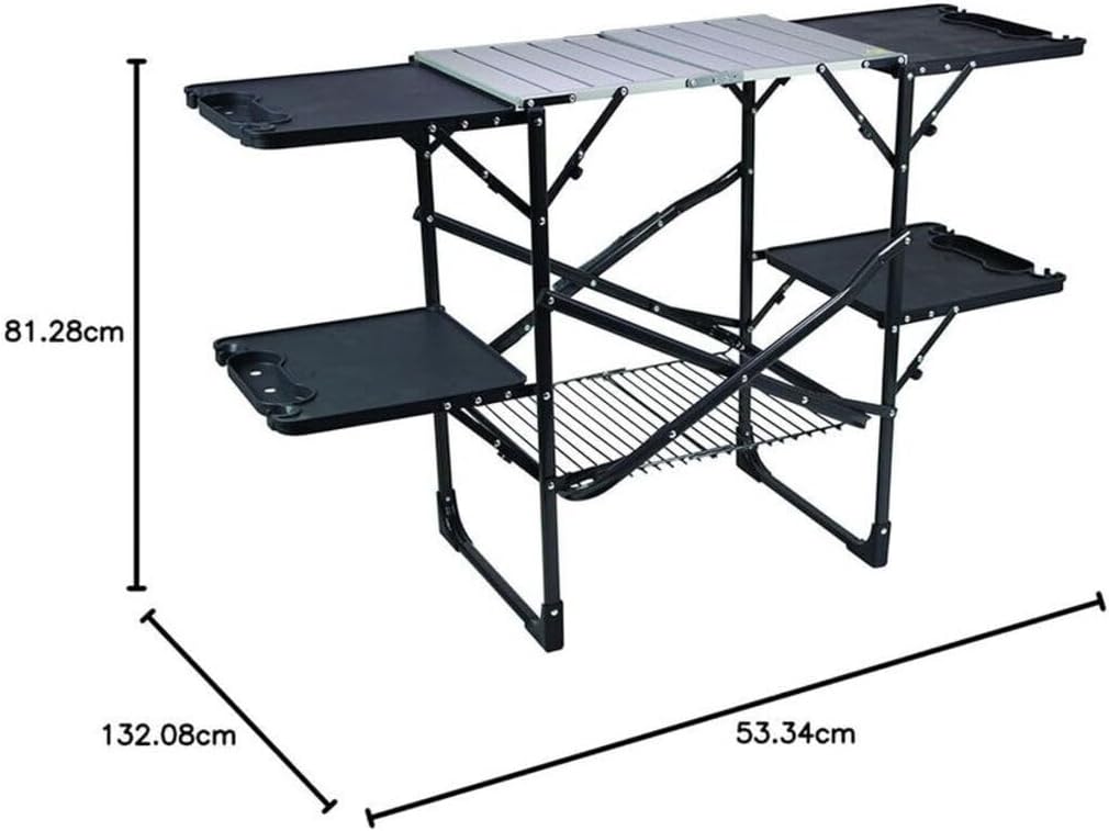 Slim Fold Portable Camping Kit - Camping Cooking Table With Storage recension och pris