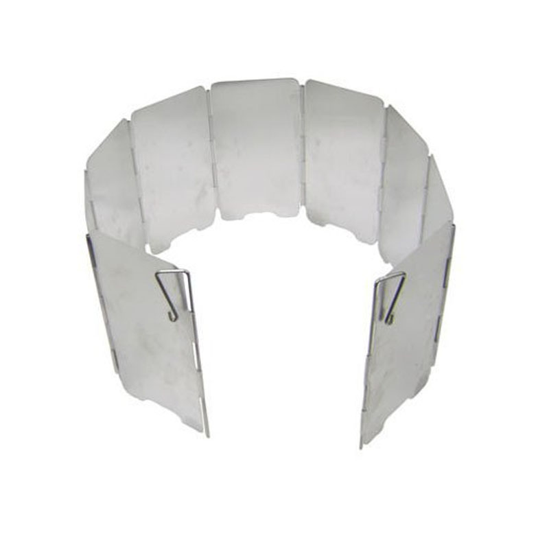 9 Plates Gas Stove Wind Shield - Camping Cooking Windscreen recension och pris