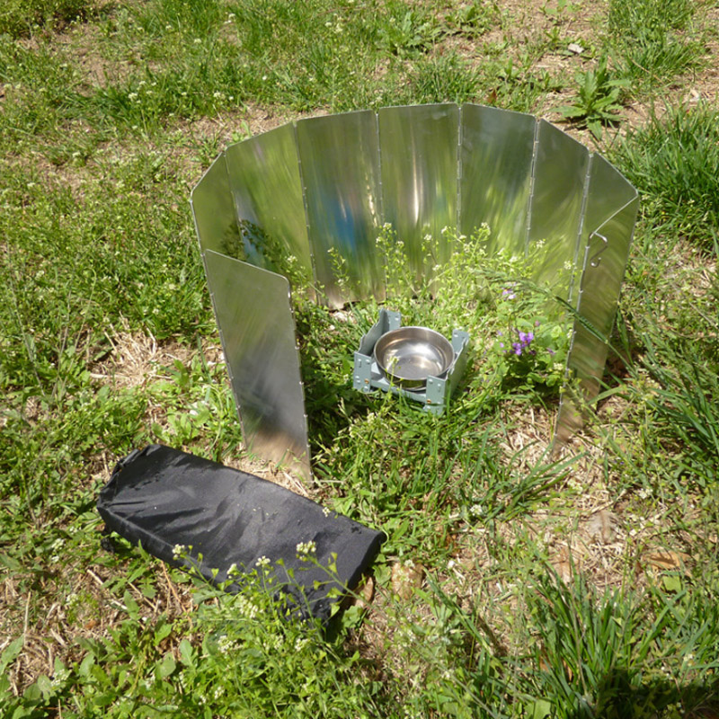 9 Plates Gas Stove Wind Shield - Camping Cooking Windscreen recension och pris