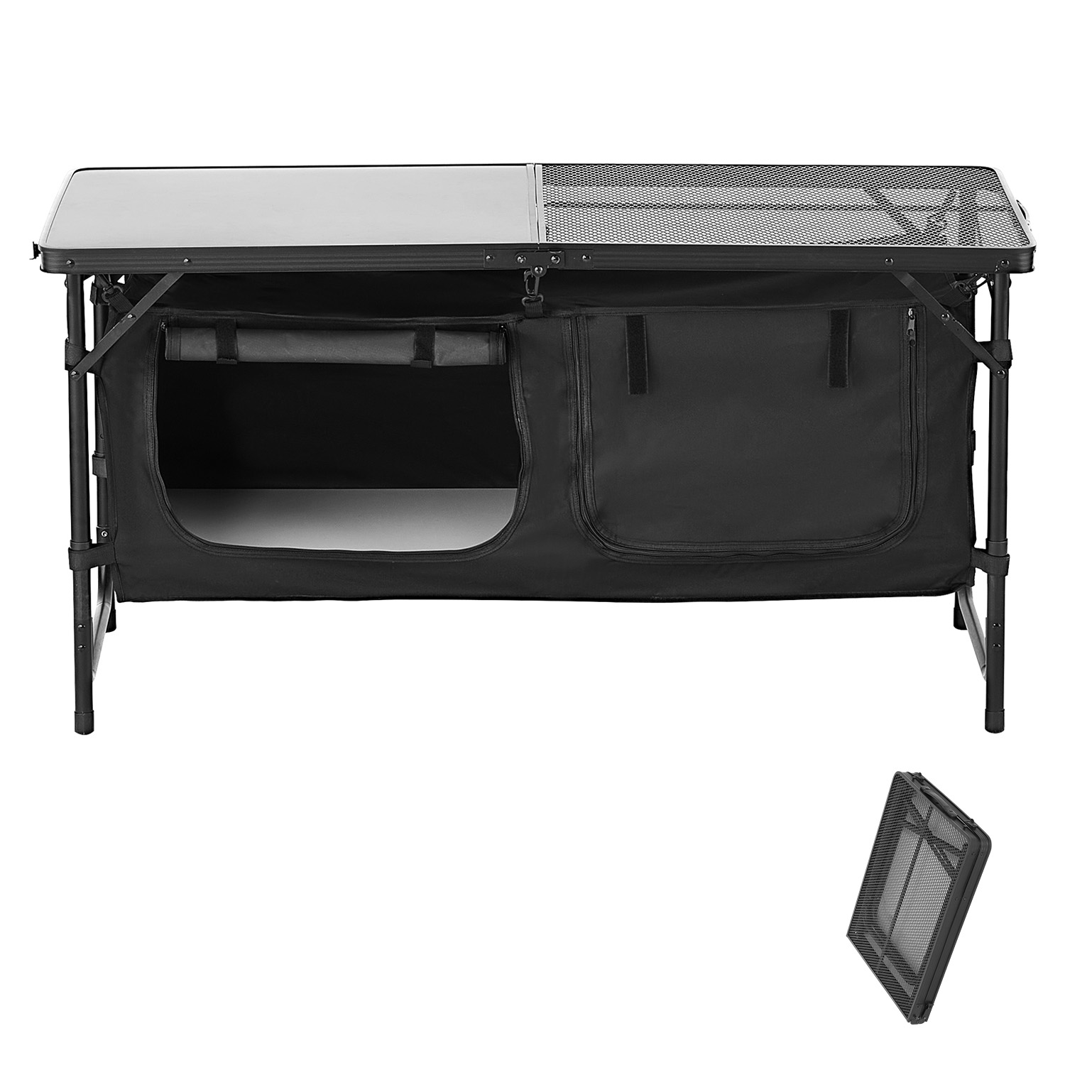 SucceBuy Camping Kitchen Table - Camping Cooking Table With Storage recension och pris