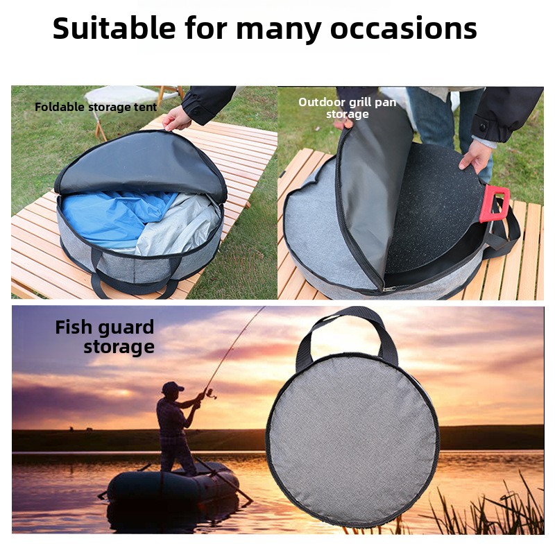 Round Camping BBQ Stove Storag - Camping Cooking Lightweight recension och pris
