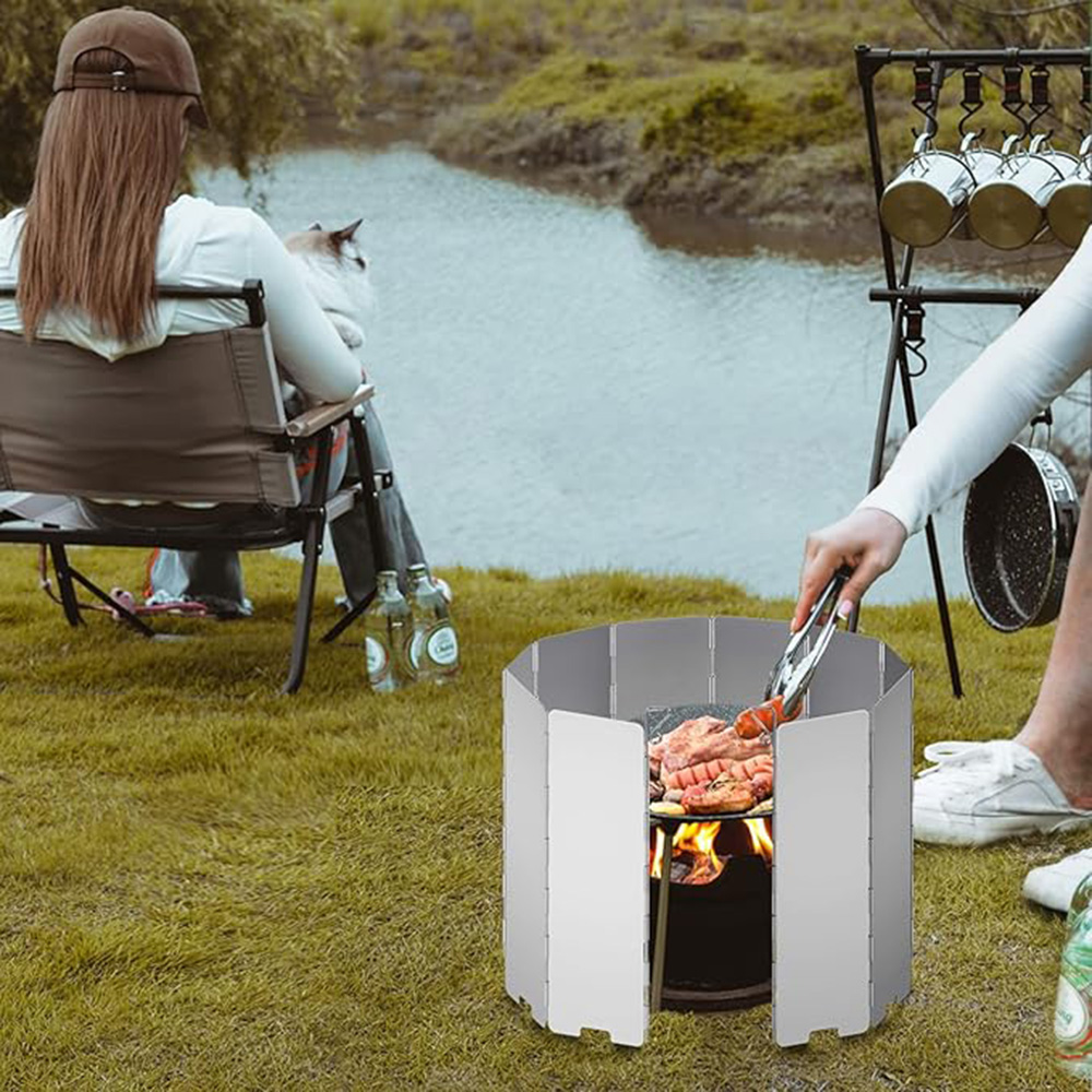 Lightweight Folding Camping St - Camping Cooking Windscreen recension och pris