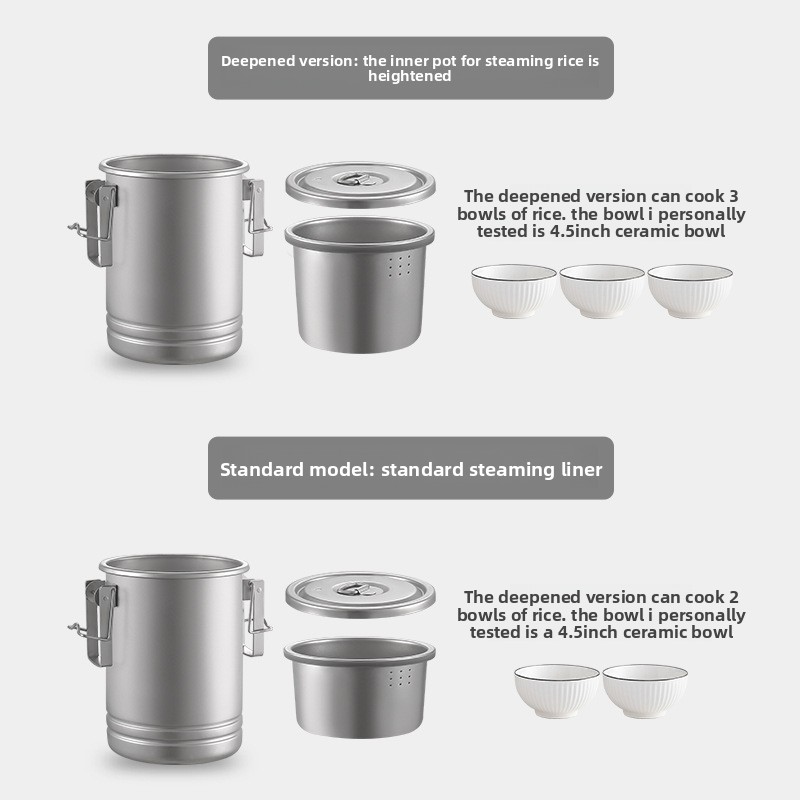 Multi Functional Camping Rice  - Camping Cooking Pot recension och pris