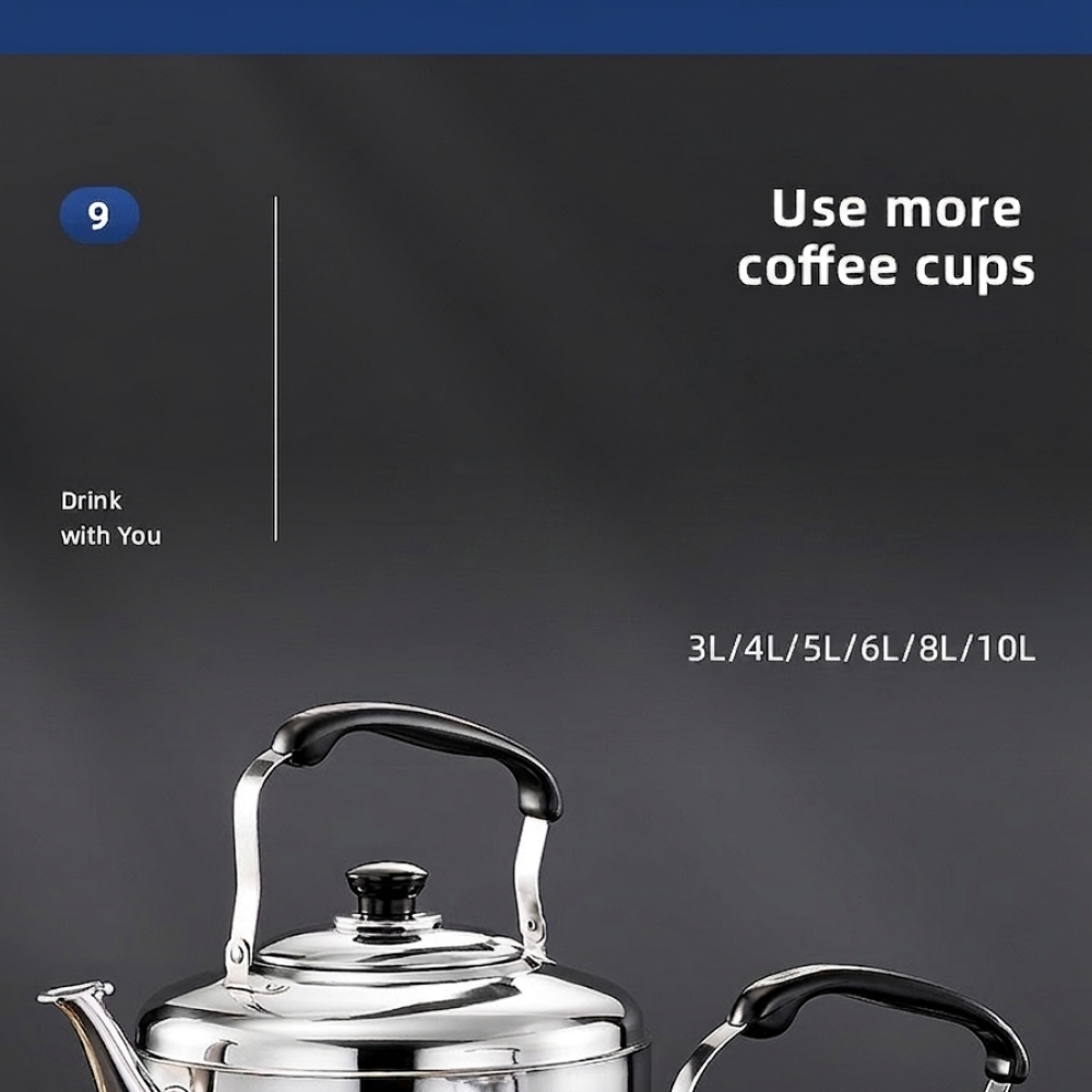 Large Capacity Whistling Tea K - Camping Cooking Vessel recension och pris