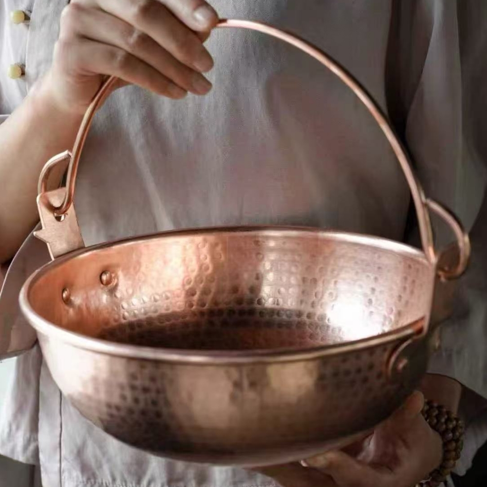 Vintage Copper Hanging Pot,Out - Camping Cooking Pot recension och pris