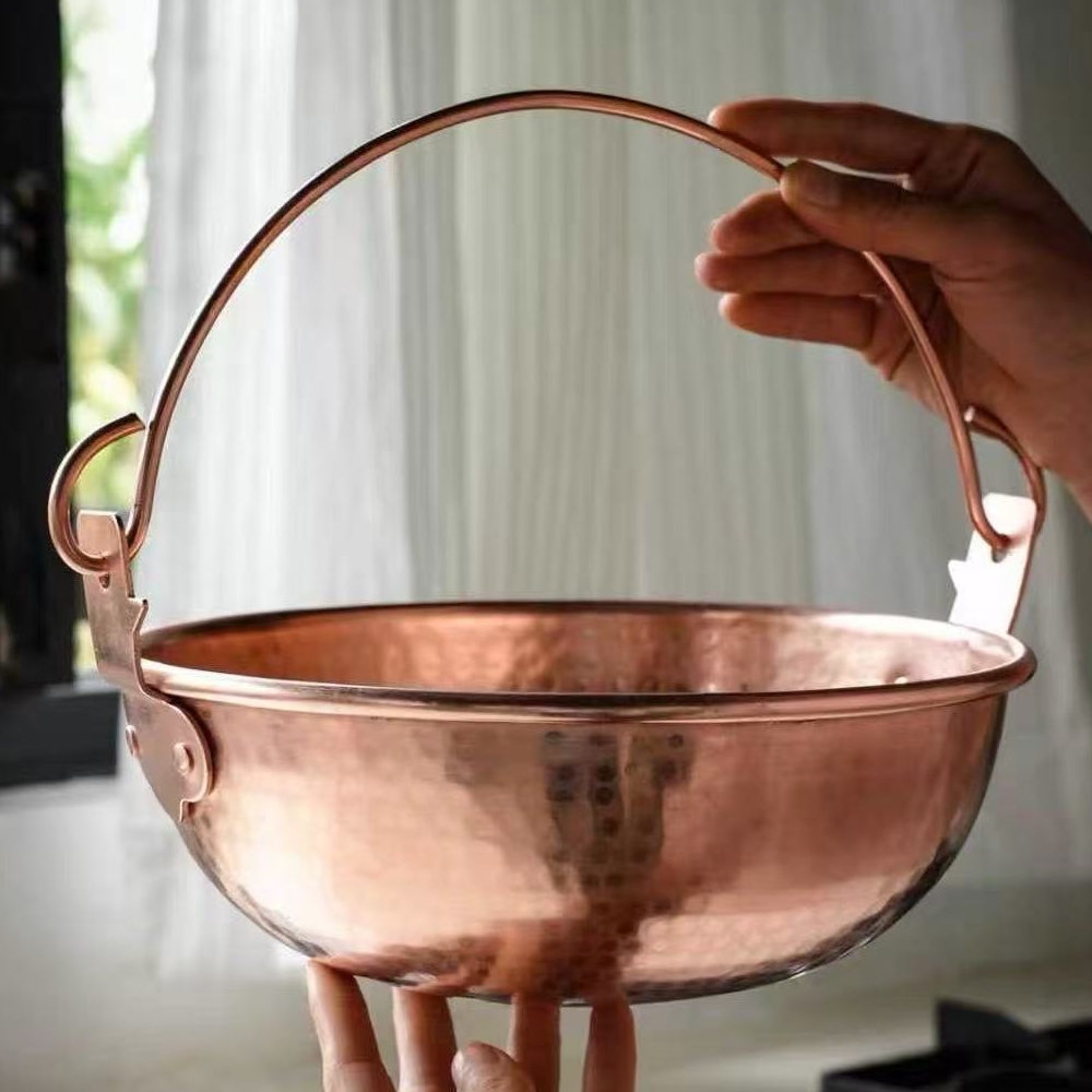 Vintage Copper Hanging Pot,Out - Camping Cooking Pot recension och pris