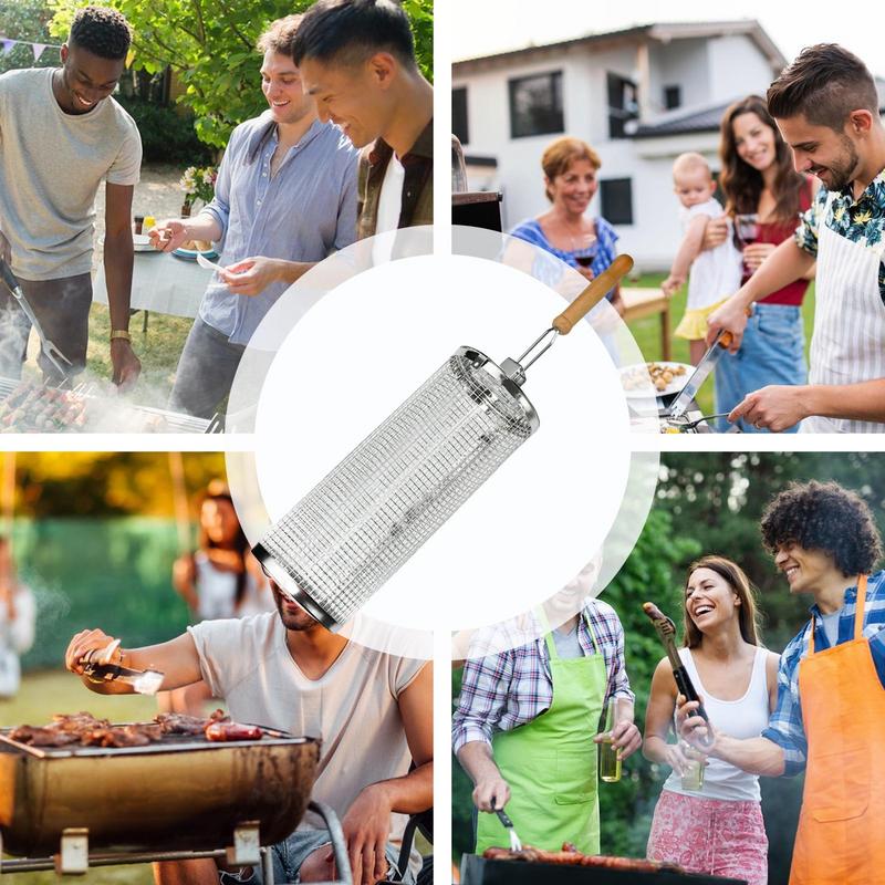 1pc Stainless Steel Rotating B - Camping Cooking Gifts recension och pris