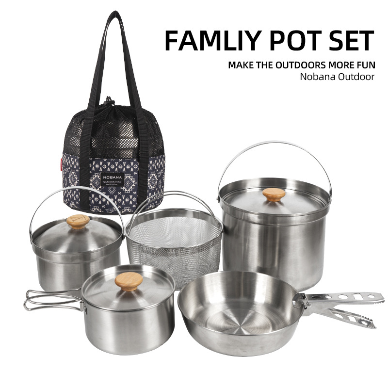 NOBANA Newest Outdoor Stainles - Camping Cooking Accessories Set recension och pris