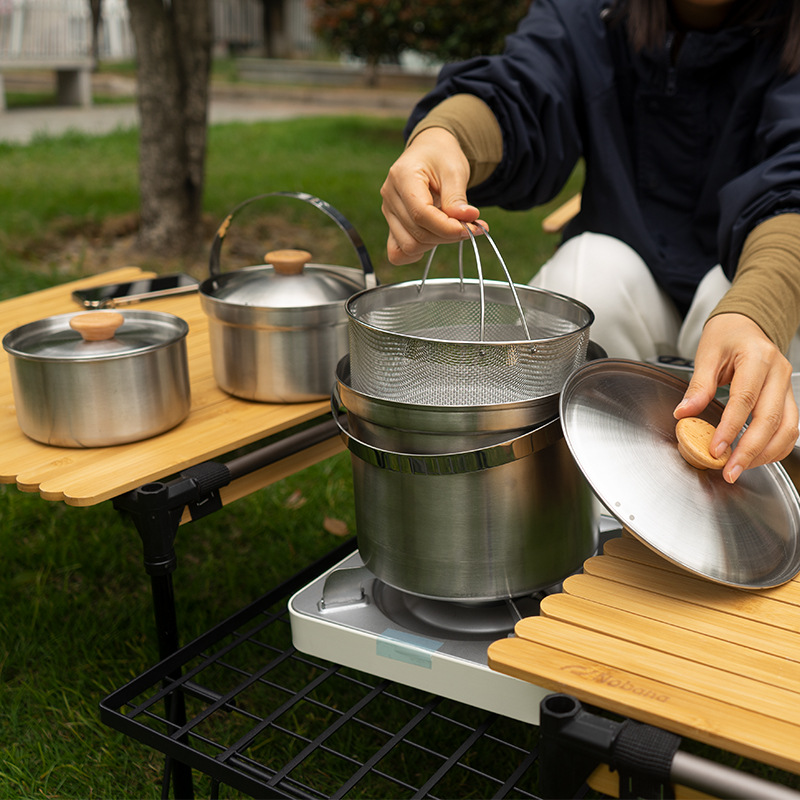 NOBANA Newest Outdoor Stainles - Camping Cooking Accessories Set recension och pris