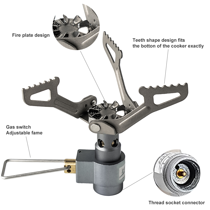 BRS Outdoor Gas Stove Mini Cam - Cooking On Camping Stove recension och pris
