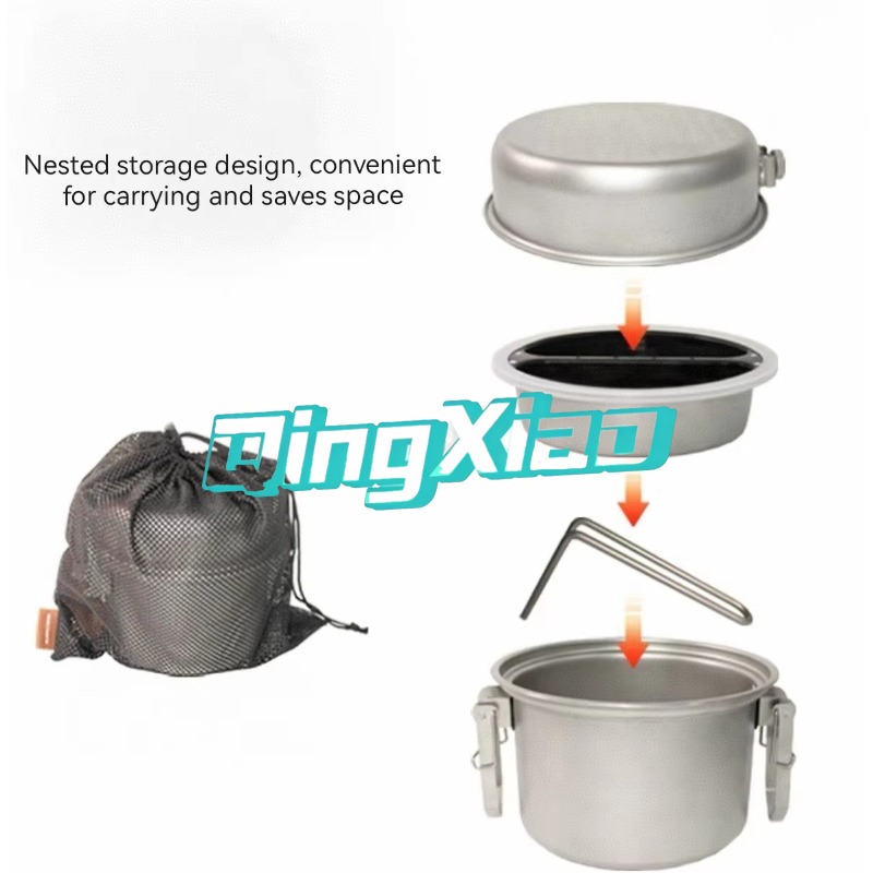Outdoor 304 Stainless Steel Mu - Camping Cooking Pot recension och pris