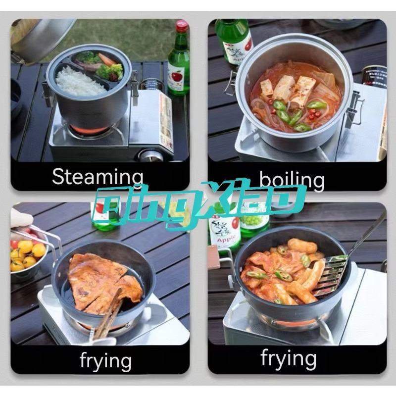 Outdoor 304 Stainless Steel Mu - Camping Cooking Pot recension och pris
