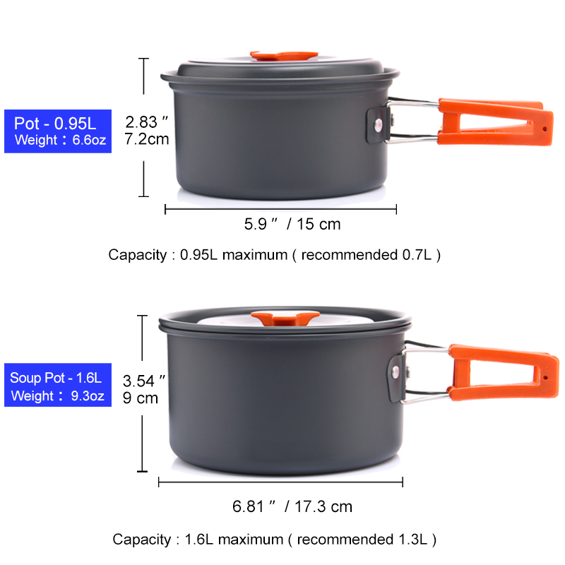 Widesea Camping Outdoor Cookwa - Camping Cooking Accessories Set recension och pris
