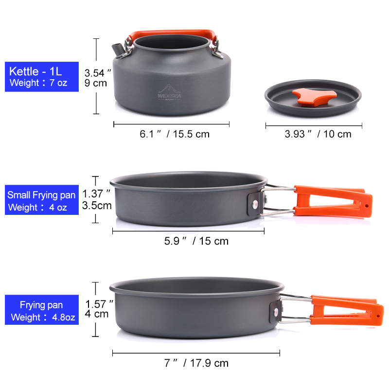 Widesea Camping Outdoor Cookwa - Camping Cooking Accessories Set recension och pris