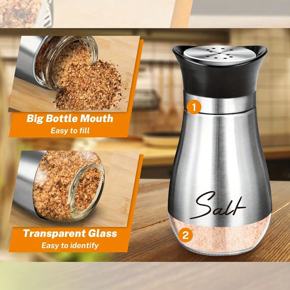 1 Salt/Pepper Shaker 4 Oz Glas - Camping Cooking Gifts recension och pris