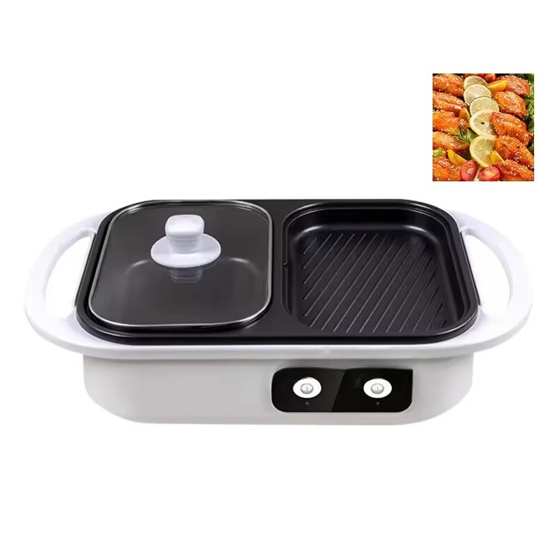 Non-stick barbecue hot pot mul - Camping Cooking Electric recension och pris