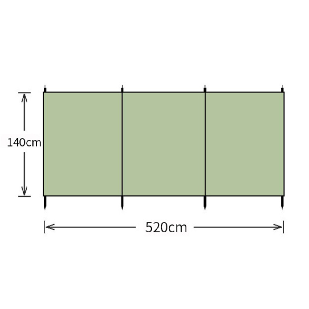 Extra-Large Oxford Cloth Campi - Camping Cooking Windscreen recension och pris