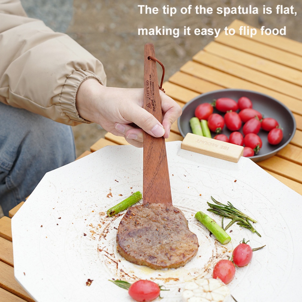 Outdoor Camping Wooden Spatula - Camping Cooking Windscreen recension och pris