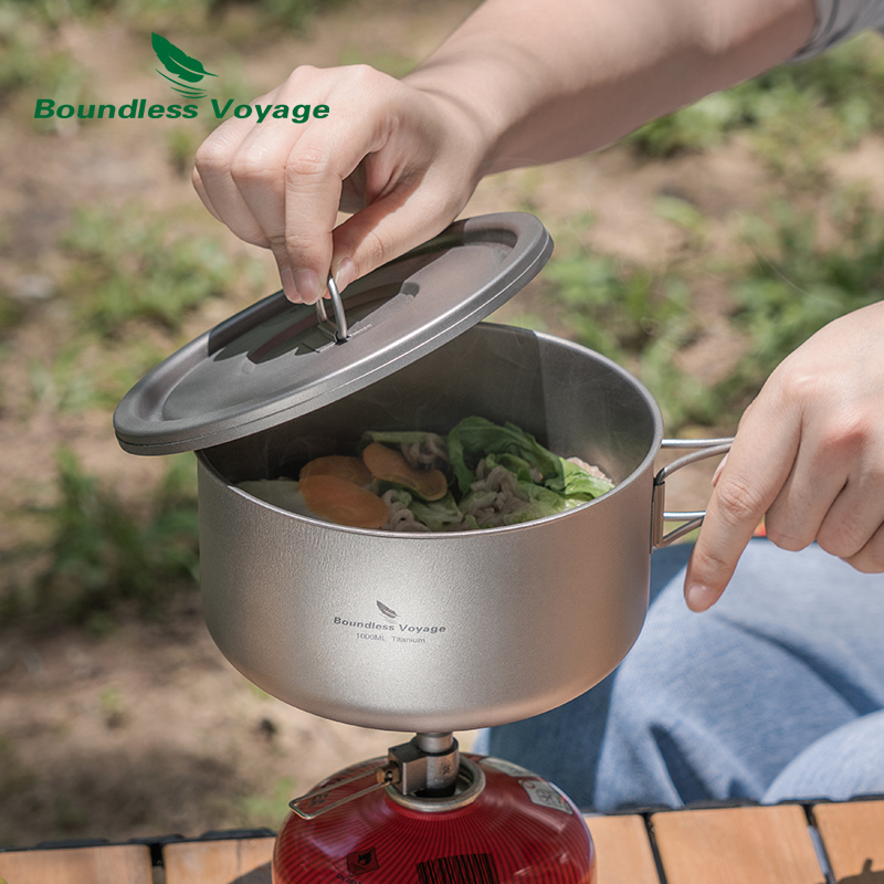 Boundless Voyage Titanium Camp - Camping Cooking Pot recension och pris