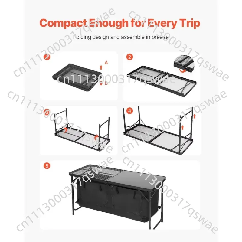 Adjustable Height Camping Kitc - Camping Cooking Options recension och pris