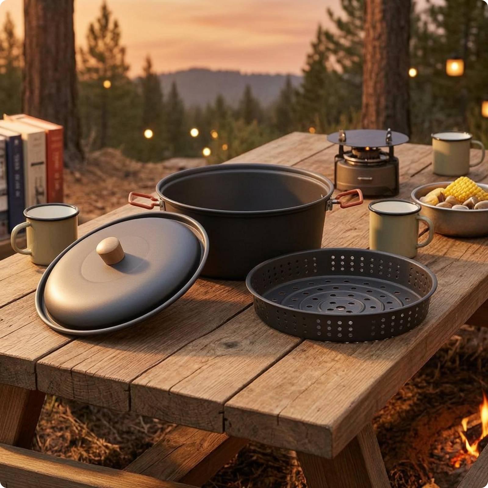 Outdoor Cooking Vessel Large C - Camping Cooking Vessel recension och pris