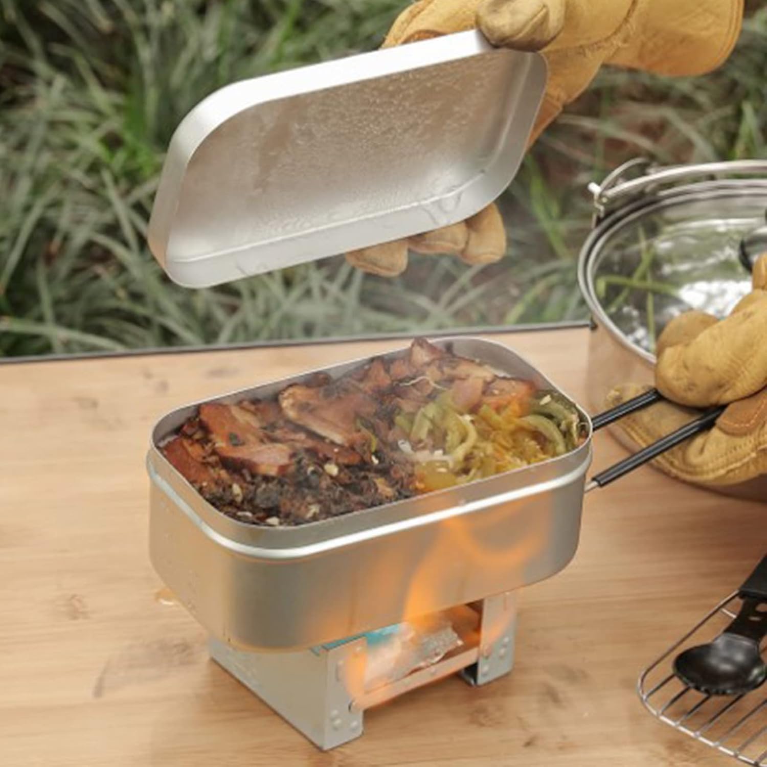 Foldable Bento Box Handle, Lun - Camping Outdoor Cooking Equipment recension och pris