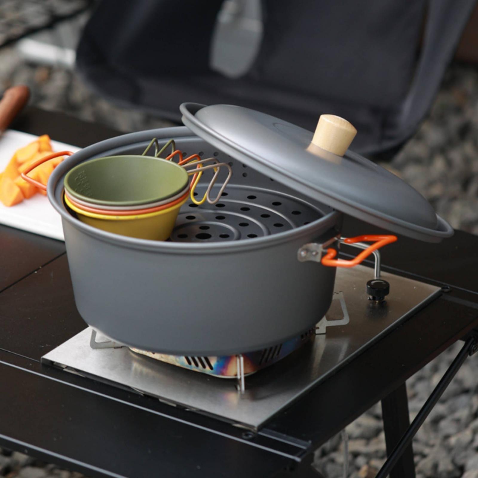 Aluminum Alloy Outdoor Cooking - Camping Cooking Vessel recension och pris