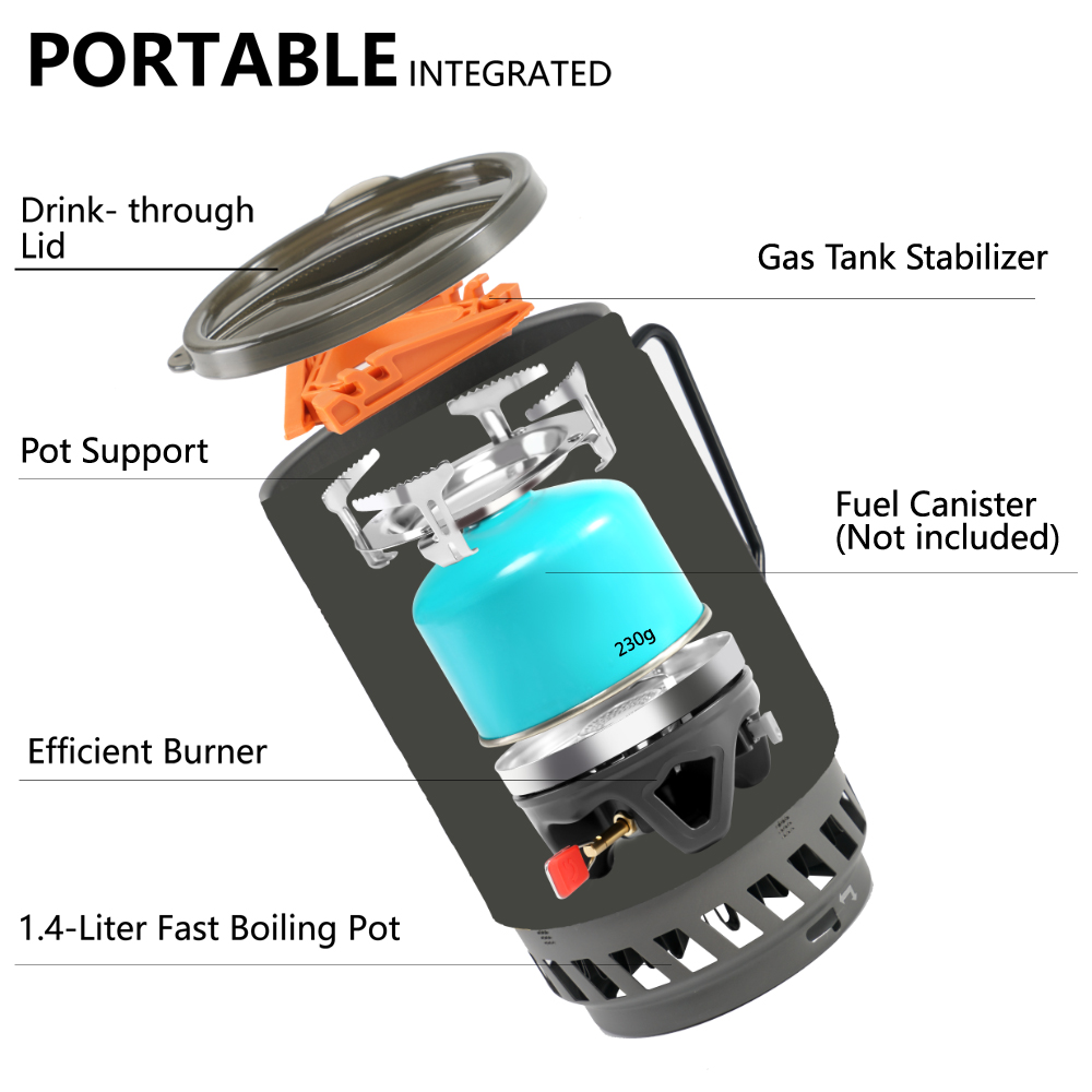 APG Portable 1400ml Cooking Sy - Camping Cooking One Pot recension och pris