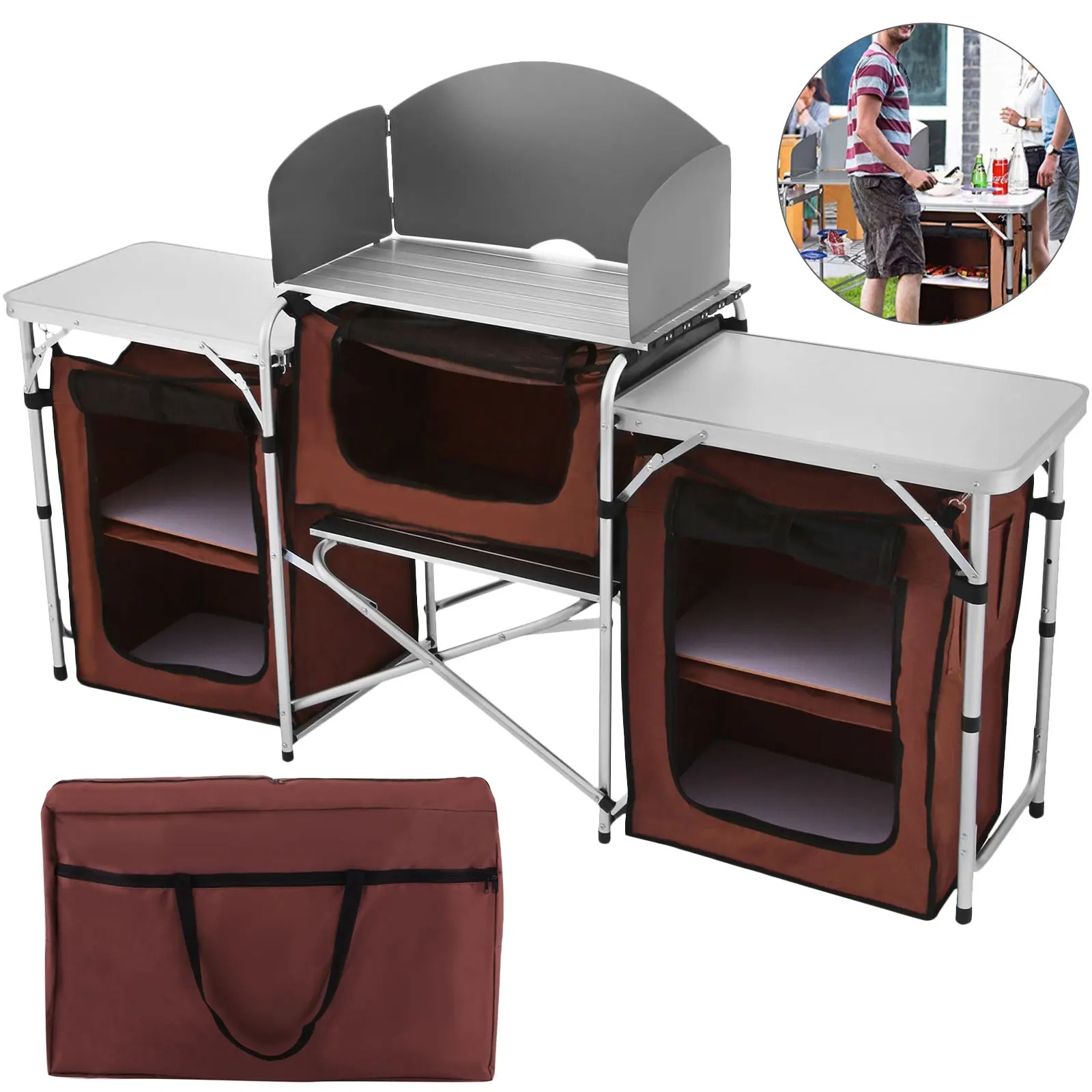 Singwinner Camping Outdoor Kit - Camping Cooking Table With Storage recension och pris