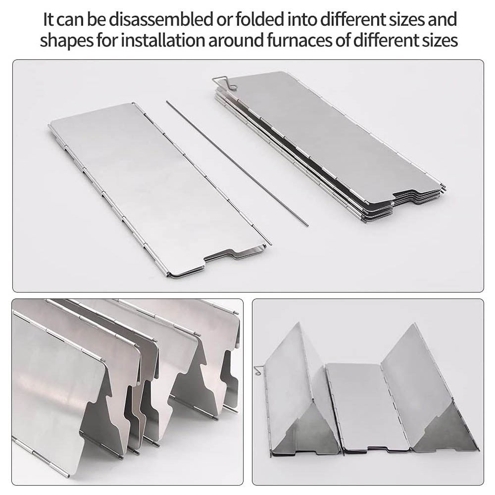 8 Plates Aluminum Windscreen S - Camping Cooking Windscreen recension och pris
