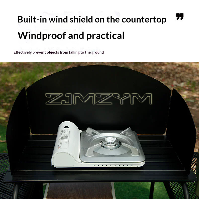 Outdoor Camping Folding Table, - Camping Cooking Table With Storage recension och pris