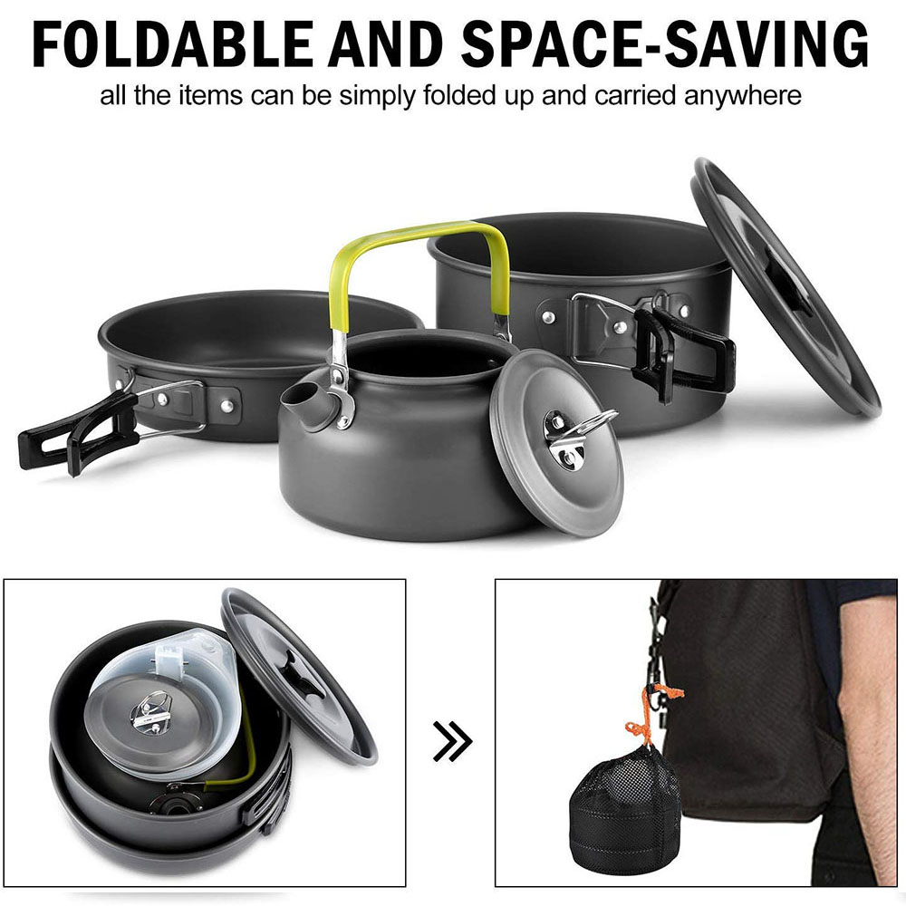 Outdoor Camping Cookware Set M - Camping Outdoor Cooking Equipment recension och pris