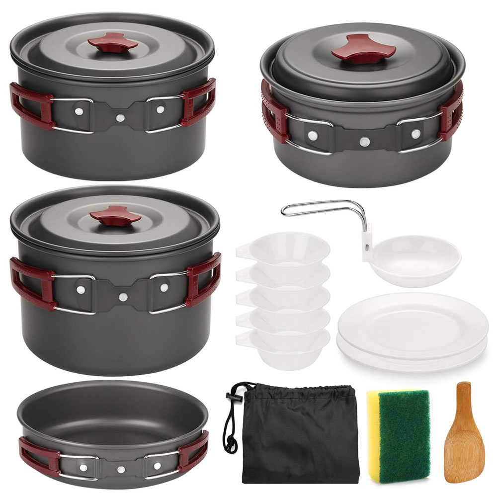 Outdoor Camping Cookware Kit N - Camping Cooking Lightweight recension och pris