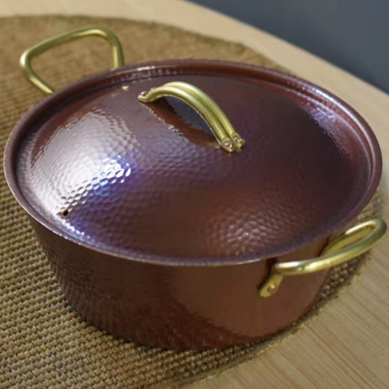 Handcrafted Vintage Copper Pot - Camping Cooking Pot recension och pris